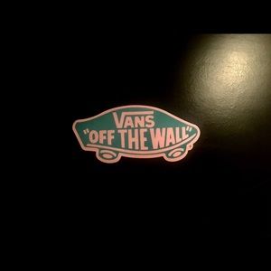 VANS Authentic “Off The Wall” blue+pink Sticker